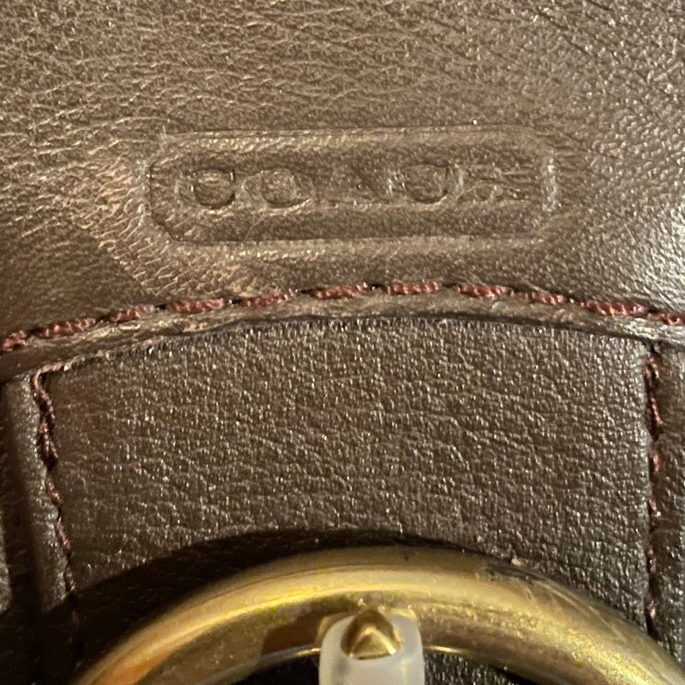 Brown Leather "Coach" Purse - Picture 2 of 7
